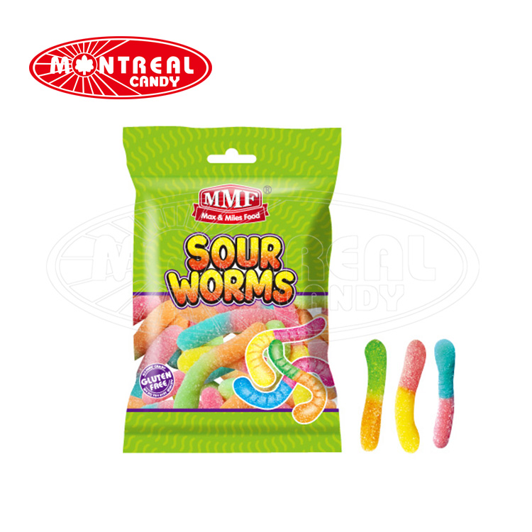 MMF Sour Worms Gummy Candy