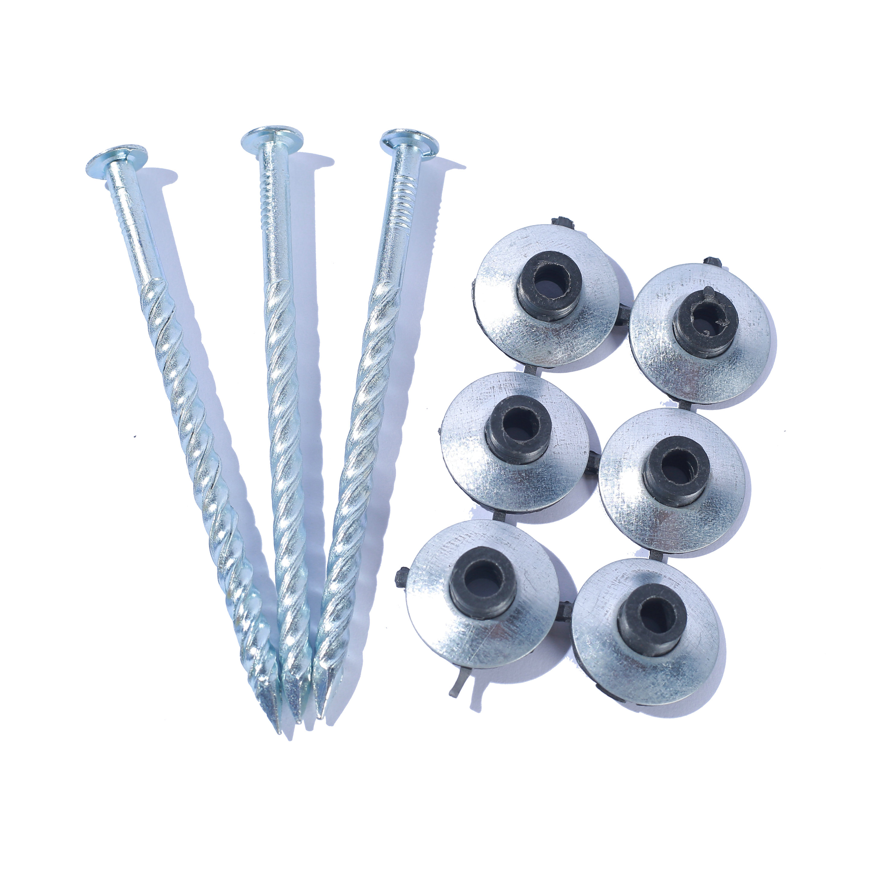 Assembled roofing nails