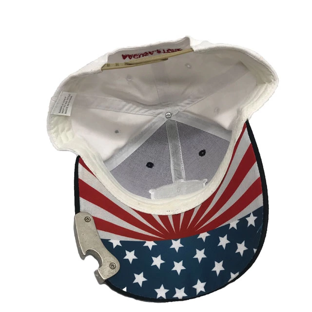 100% cotton Top eyebrow bottle opener embroidered and printing Hats Caps Sports Baseball Cap